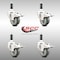 Service Caster 3 Inch 316SS Gray Poly Swivel 3/4 Inch Expanding Stem Caster Set Lock Brake SCC-SS316TTLEX20S314-PPUB-34-4 - alternate 3